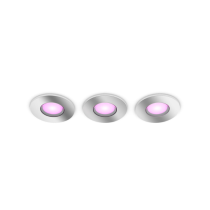 Philips Hue Xamento Recessed Downlight 3-Pack | LED Smart Bluetooth | Silver IP44